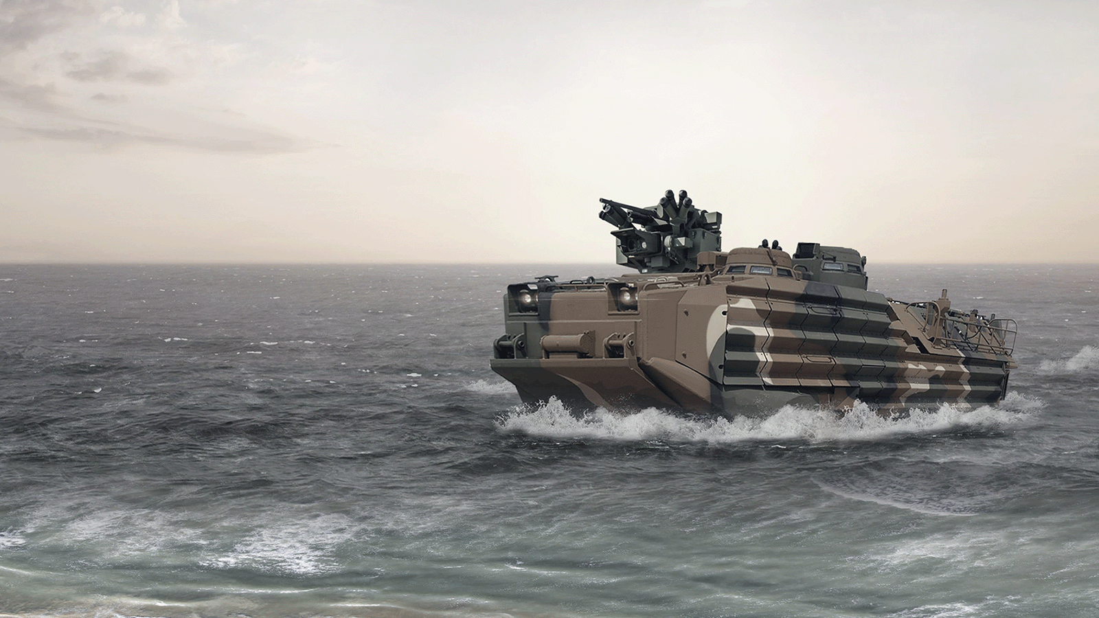 Korean-type amphibious assault armored vehicle